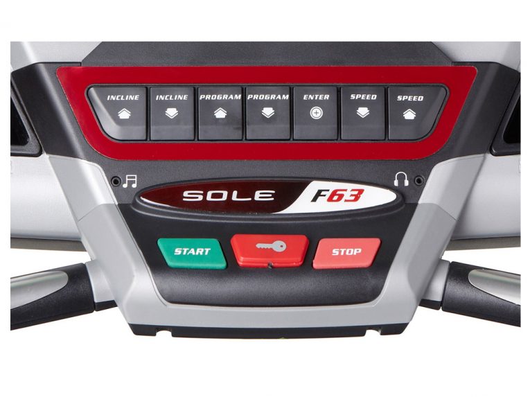 Sole F63 Treadmill sound system with 2 way cable Keep Fit Kingdom