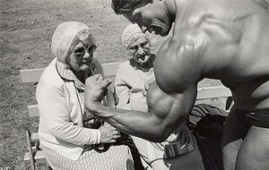 Arnold Schwarzenegger impresses even the elders