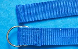 yoga strap with reinforced stitching