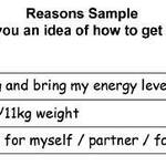 Fill in YOUR fitness reasons