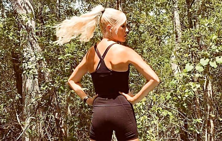 Jen Lewis Cardio Mashup in the woods